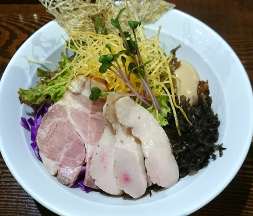 「【限定】むじゃき風冷やし中華 850円＋鶏チャー100円、他」@二代目 むじゃきの写真