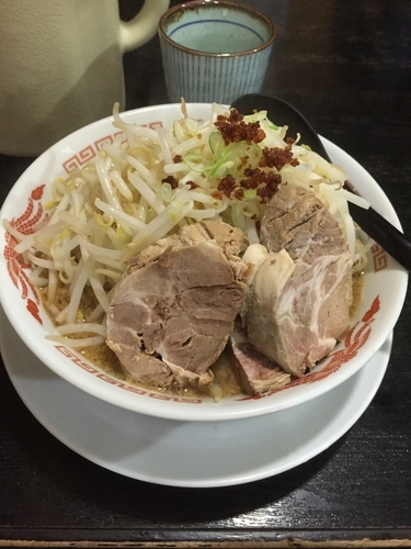 「豪めん 760円 大盛サービス」@香麺の写真