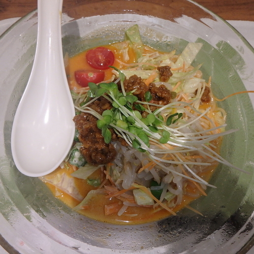 「冷やしちゃんぽん赤(852円)」@リンガーハット イオンモール広島府中店の写真