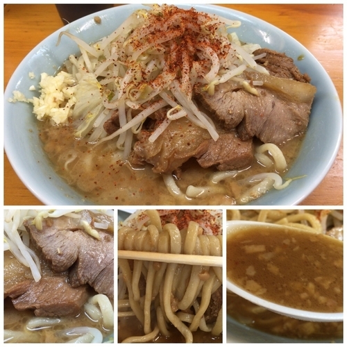 「ラーメン 700円 （ヤサイ少なめニンニク）」@ラーメン二郎 新橋店の写真