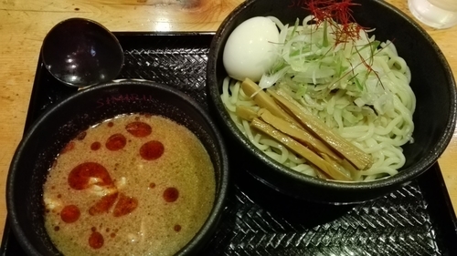 「ピリ辛冷やし味噌つけ麺（限定）」@麺屋 しみるの写真