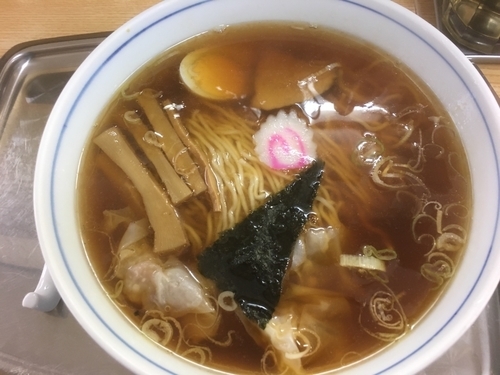 「中華そば756円（麺半分1玉）」@一ノ割大勝軒の写真