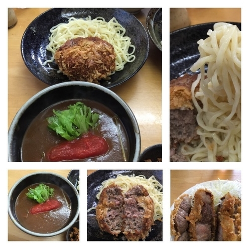 「文月の一杯 真夏のトマトカレーつけ麺 & 自家製メンチカツ他」@MENYA 食い味の道有楽の写真