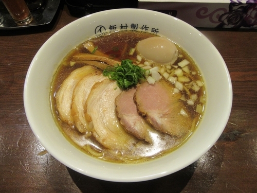 「中華そば　醤油（７５０円）＋味玉＋肉増し」@中華そば 飯村製作所の写真