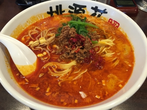 「四川担々麺 756円」@中華麺房 桃源花 泉店の写真