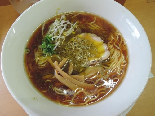 「醤油そば～牡蠣のアヒージョ添え」@中華そば 大井町 和渦の写真