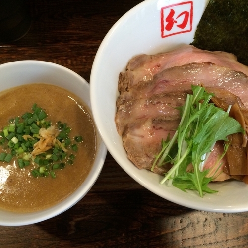 「【7月19日まで】濃厚えびつけそば(800円)＋焼豚(250円)」@中華そば 幻六の写真