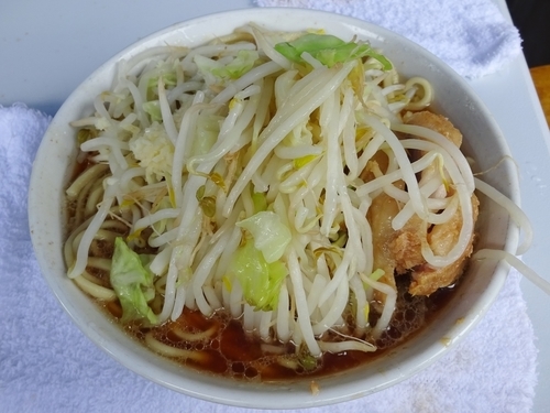 「チャリティーラーメン（????円）ニンニク」@ラーメン二郎 八王子野猿街道店2の写真