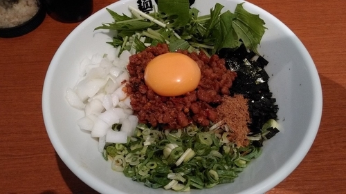 「カレー台湾まぜそば」@麺屋こころ 六角橋店の写真