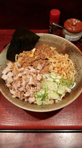 「旨味噌ポン酢まぜそば(800円)」@食処 渓の写真