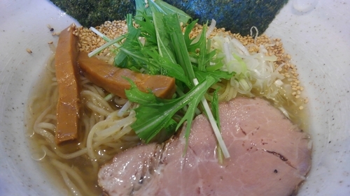 「冷しラーメン　塩　650円」@麺や かがのの写真