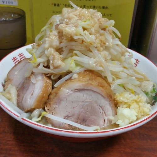「麺少なめラーメン(７３０円)」@ラーメン 豚んちの写真