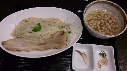 「【限定】こーれーぐすのエビ塩つけめん」@龍のひげの写真