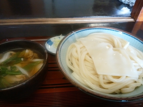 「肉ダレうどん大盛」@宮前うどん店の写真