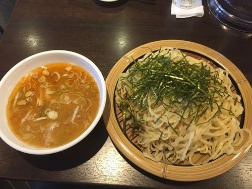 「つけ麺（650円）+餃子(300円)」@昌平ラーメンの写真