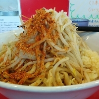 つけ麺300・野菜ちょい増し・にんにく.魚粉.七味.シビレ増