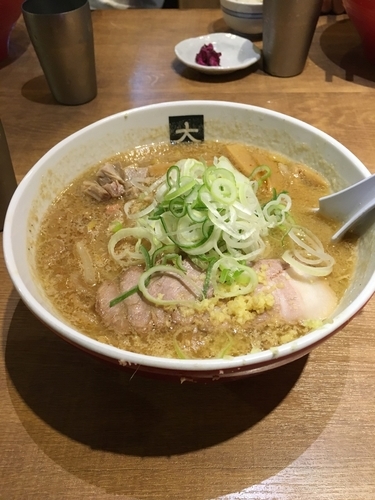 「味噌ラーメン 小ライス」@大島の写真
