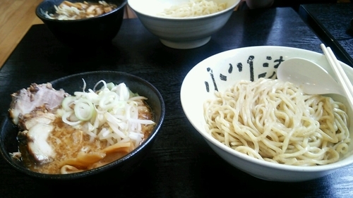 「味噌つけめん+半チャーシュー」@創作らーめん 小川流 八王子みなみ野店の写真