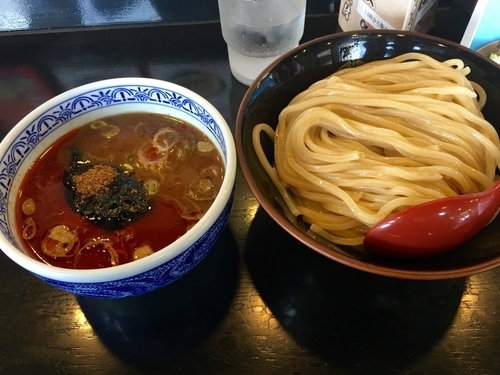 「辛つけ麺 冷 中300g  ¥780」@つけ麺専門店 三田製麺所 国分寺並木店の写真