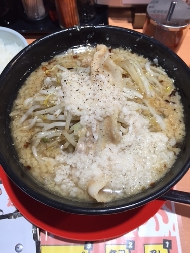 「ド根性の醤油 700円(ランチ白飯セット+80円)」@神戸ちぇりー亭 南小岩店の写真