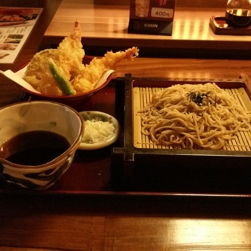 「海老天せいろ(蕎麦一枚)」@蕎麦酒房 水火 茅ヶ崎店の写真