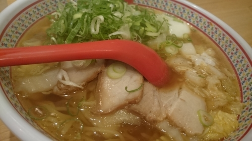 「ネギラーメン780円＋温泉卵無量」@どうとんぼり神座 東京ドームシティ店の写真