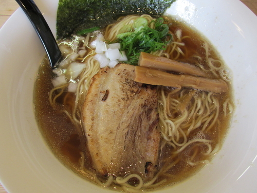 「だし醤油らーめん　「750円」」@焼きあご煮干しラーメン きちの写真