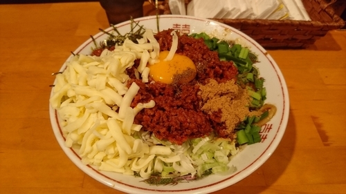 「【限定】台湾カレーまぜそば+チーズ」@ファットンの写真