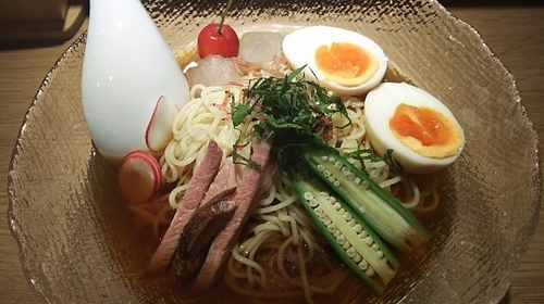 「【期間・曜日限定】冷やしラーメン」@中華蕎麦 あお木の写真
