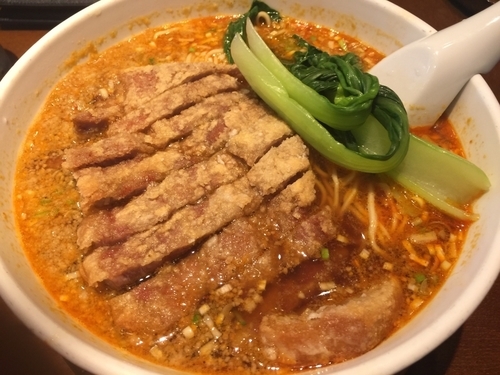 「排骨坦々めん ライスサービス」@らーめん 亜寿加の写真