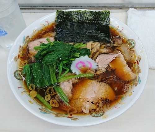 「青島チャーシュー + ほうれん草50」@青島食堂 秋葉原店の写真