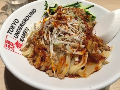 「冷やし坦々まぜそば」@TOKYO UNDER GROUND RAMEN 頑者の写真