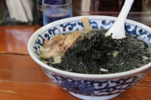 「岩のりチャーシュー麺」@がんこや かるがんラーメン つくば店の写真