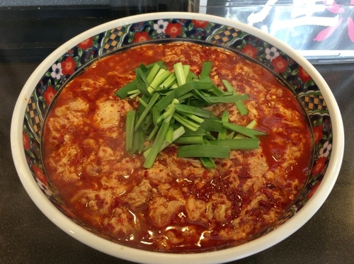 「辛麺（２５倍）中華麺」@辛麺屋 甲府店の写真
