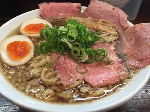「特製煮干ラーメン大盛り」@らーめん 香澄 阿波座本店の写真