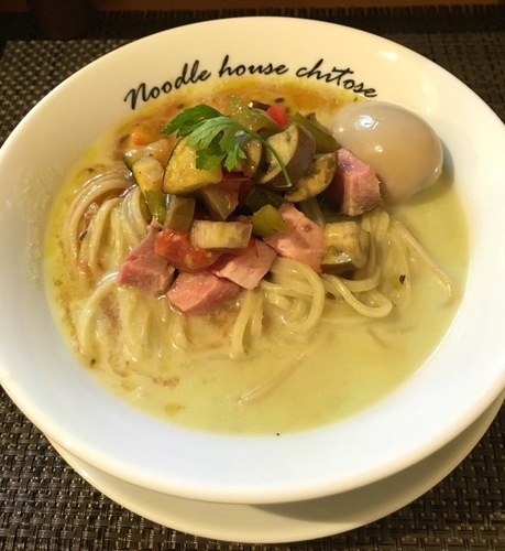 「7.18限定 冷たい豆と魚の麺 (仮) 900円」@麺庵ちとせの写真