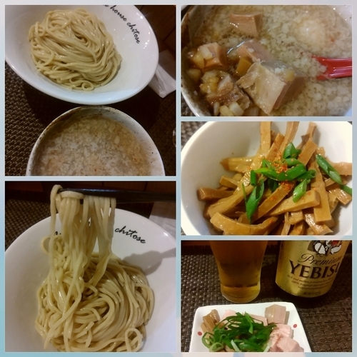 「背油魚介つけ麺750円＋α」@麺庵ちとせの写真
