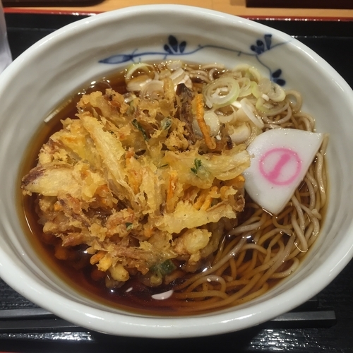 「かき揚げ（￥430）」@そばいち 恵比寿店の写真