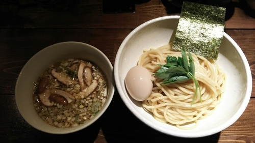 「塩出汁つけそば＋味玉」@神田とりそば なな蓮の写真