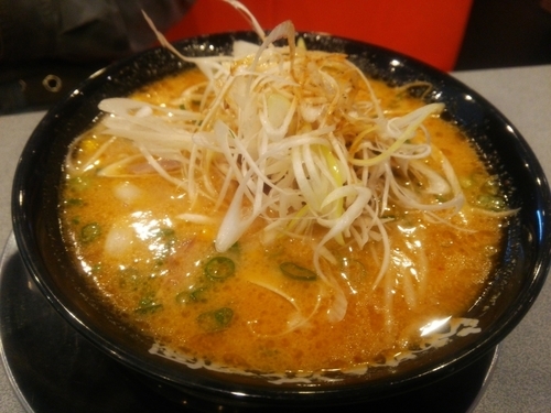 「嵐げんこつらあめん味噌＋(マスター)シャキネギ」@らあめん花月嵐 瑞穂店の写真