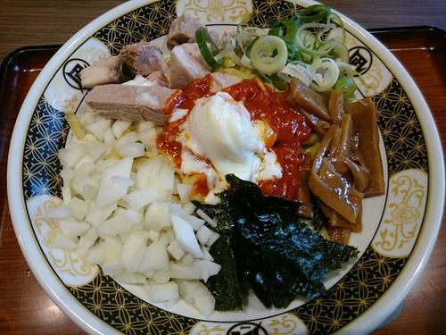 「まぜそば（中盛）」@すごい煮干ラーメン 凪 秋葉原UDX店の写真