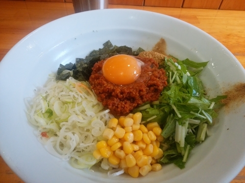 「冷製台湾混ぜそば（〆飯付き）」@麺屋 むじゃきの写真