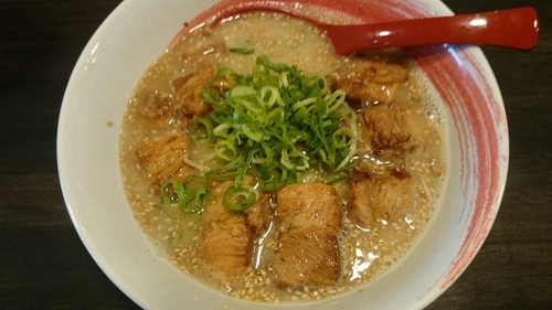 「雄らーめん塩豚骨+チャーシュー」@塩豚骨 らー麺 雄 正雀店の写真