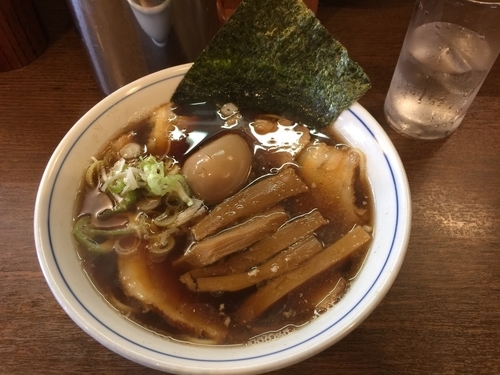 「全部のせ中華そば 1000円+ランチ時ライス無料」@中華そば 白壁 あおいの写真