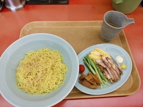 「冷やし中華(並盛・160g・ゴマダレ)800円」@山岡家 前橋亀里店の写真