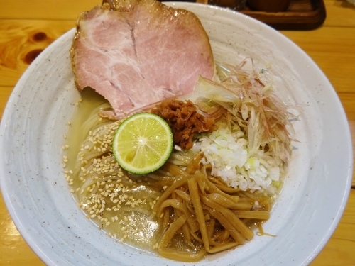 「冷し梅塩 880円 ＋ 日替わりご飯 （親子丼） 100円」@麺や そめいよしのの写真