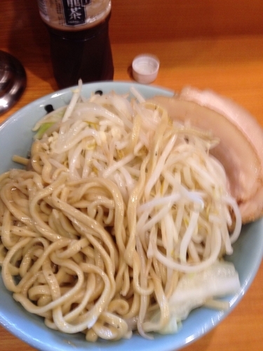 「塩ドクロ（野菜・ニンニク）」@ラーメン二郎 八王子野猿街道店2の写真