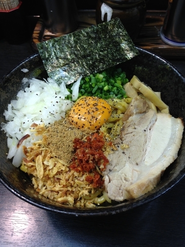 「かれーまぜそば」@二代目 狼煙 ～心～の写真