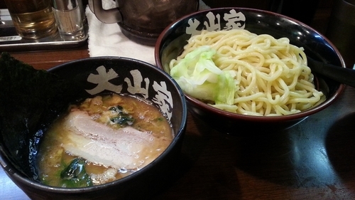 「とき卵つけ麺+大盛り+豚めし」@ラーメン 大山家 昭島店の写真