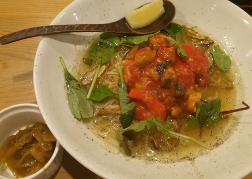 「[夏季限定]冷やしそるとそば2016ver　980円」@鶏そばつけそば そるとの写真